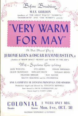 Very Warm for May - Oct 30, 1939